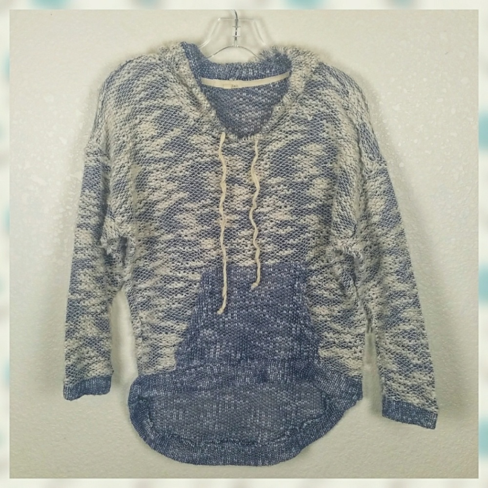 Kaii High Low Oversized Knit Hoodie Size S